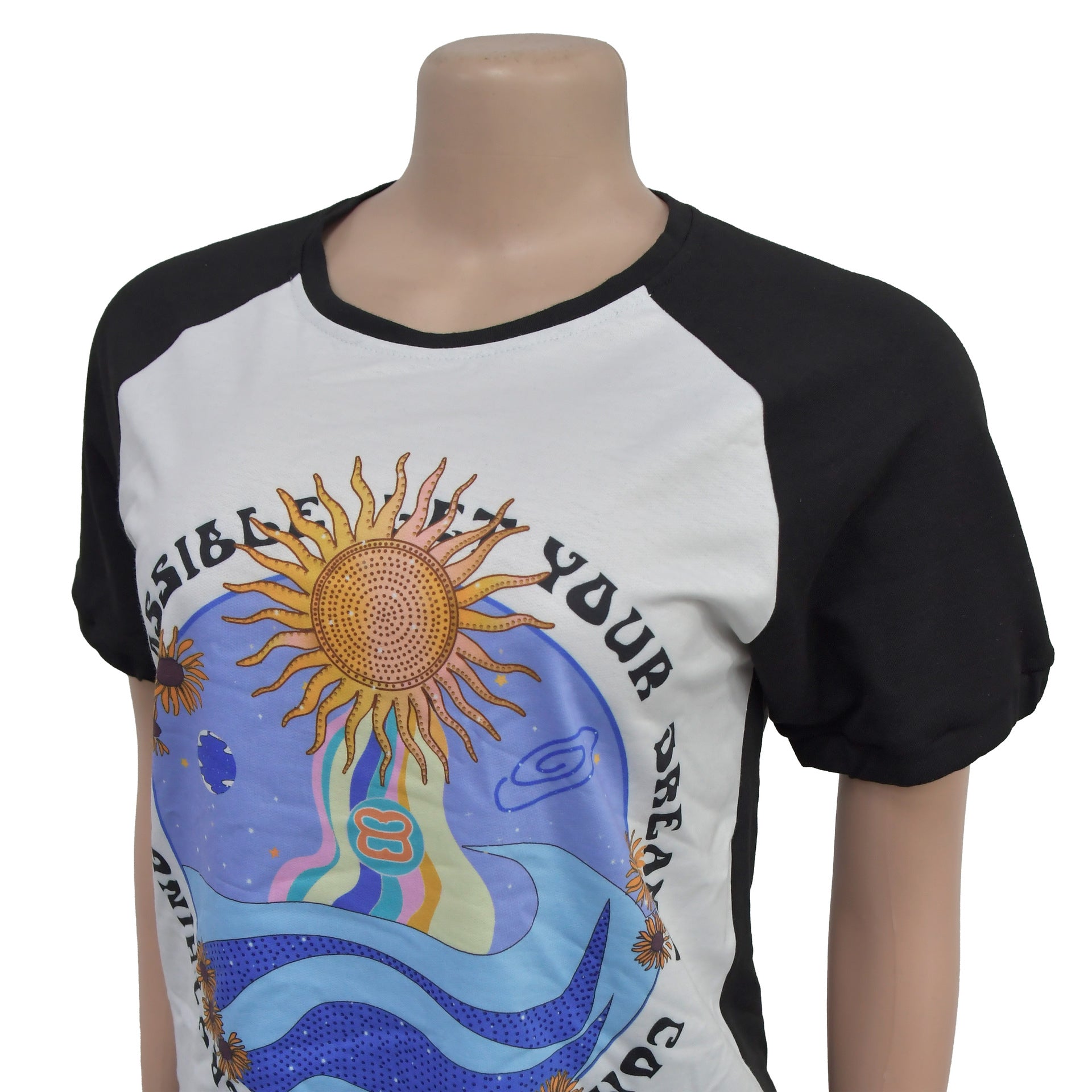 Women printed short-sleeved top and Pants two-piece set 12