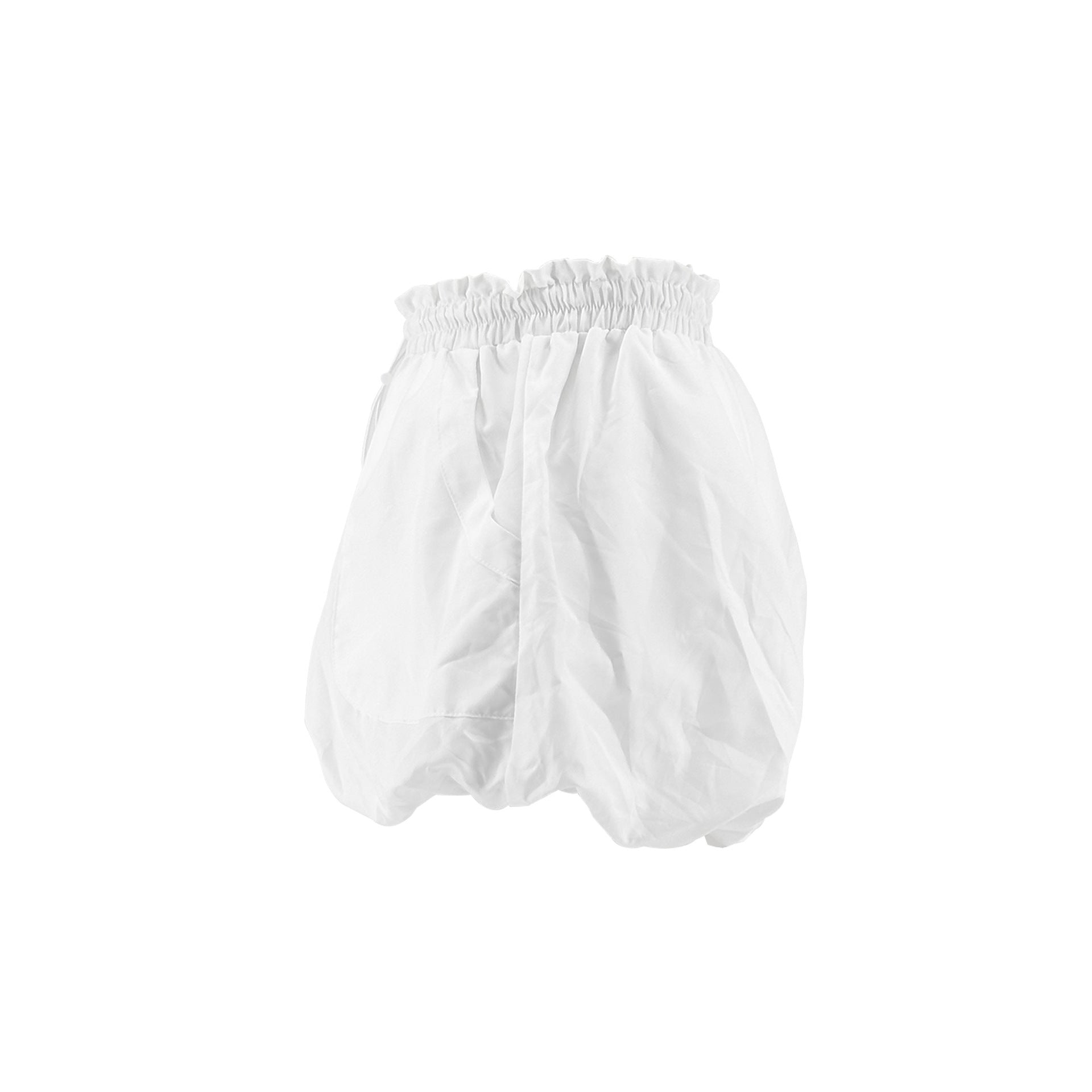 Women Solid Puffy Puff Shorts 13