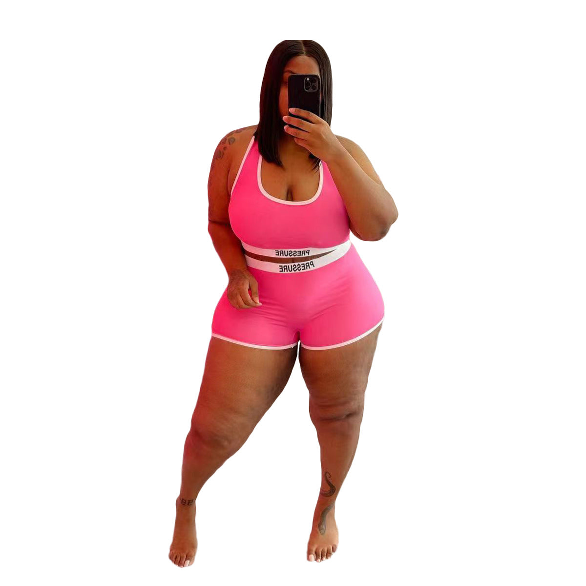 Women's Fashion Casual Sexy Letter Print Two-Piece Swimsuit Set 9