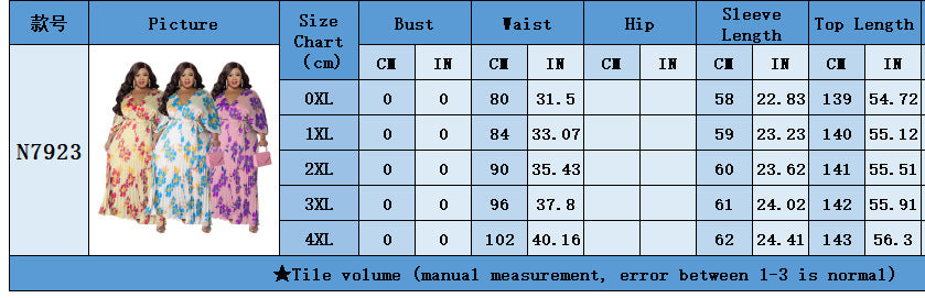 Plus Size Women's Autumn And Winter Sweet Style Loose Pleated Long Dress 12