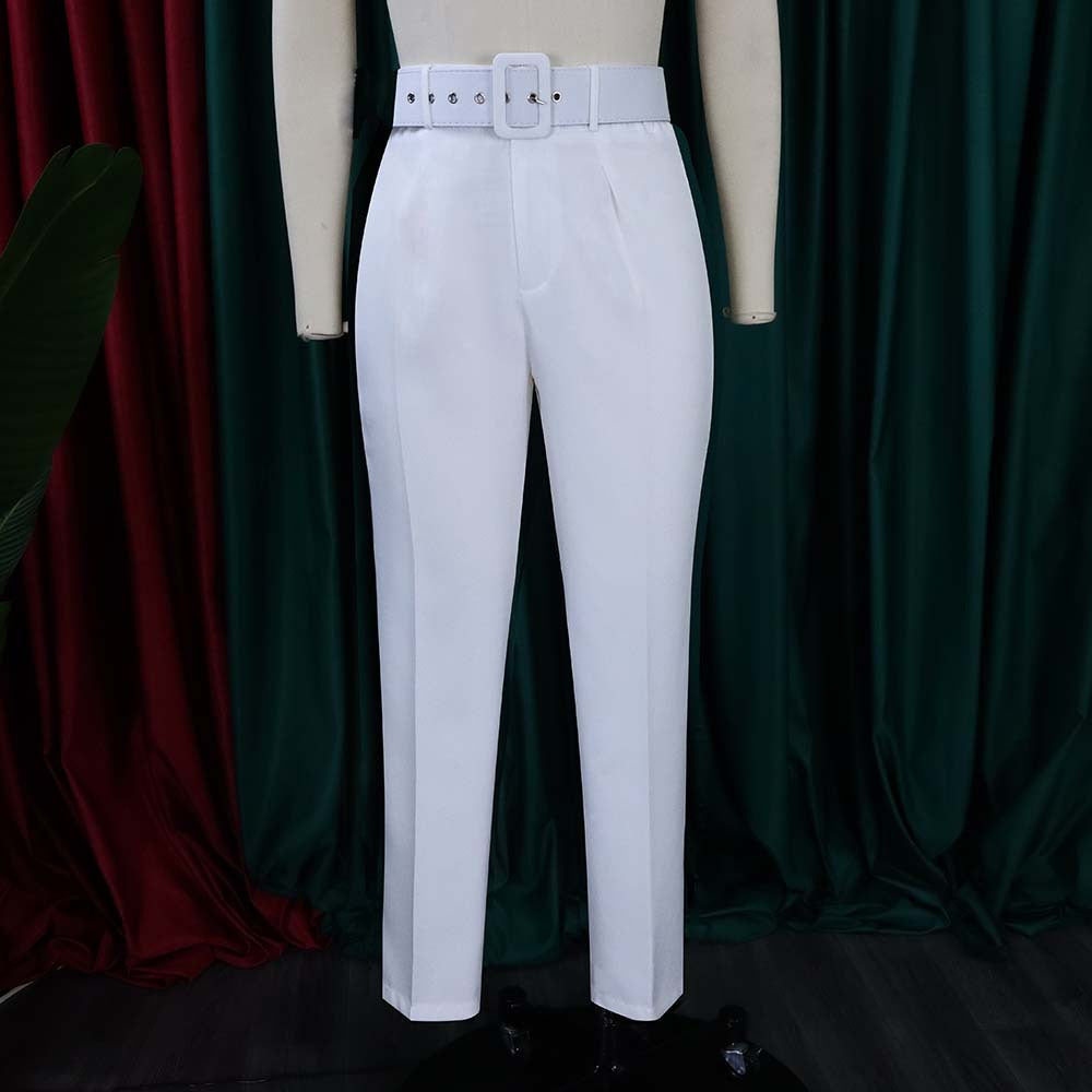 Women's Spring And Summer High Waist Casual Pants Slim Fit Set Career Women's Trousers Autumn Professional Pants 22