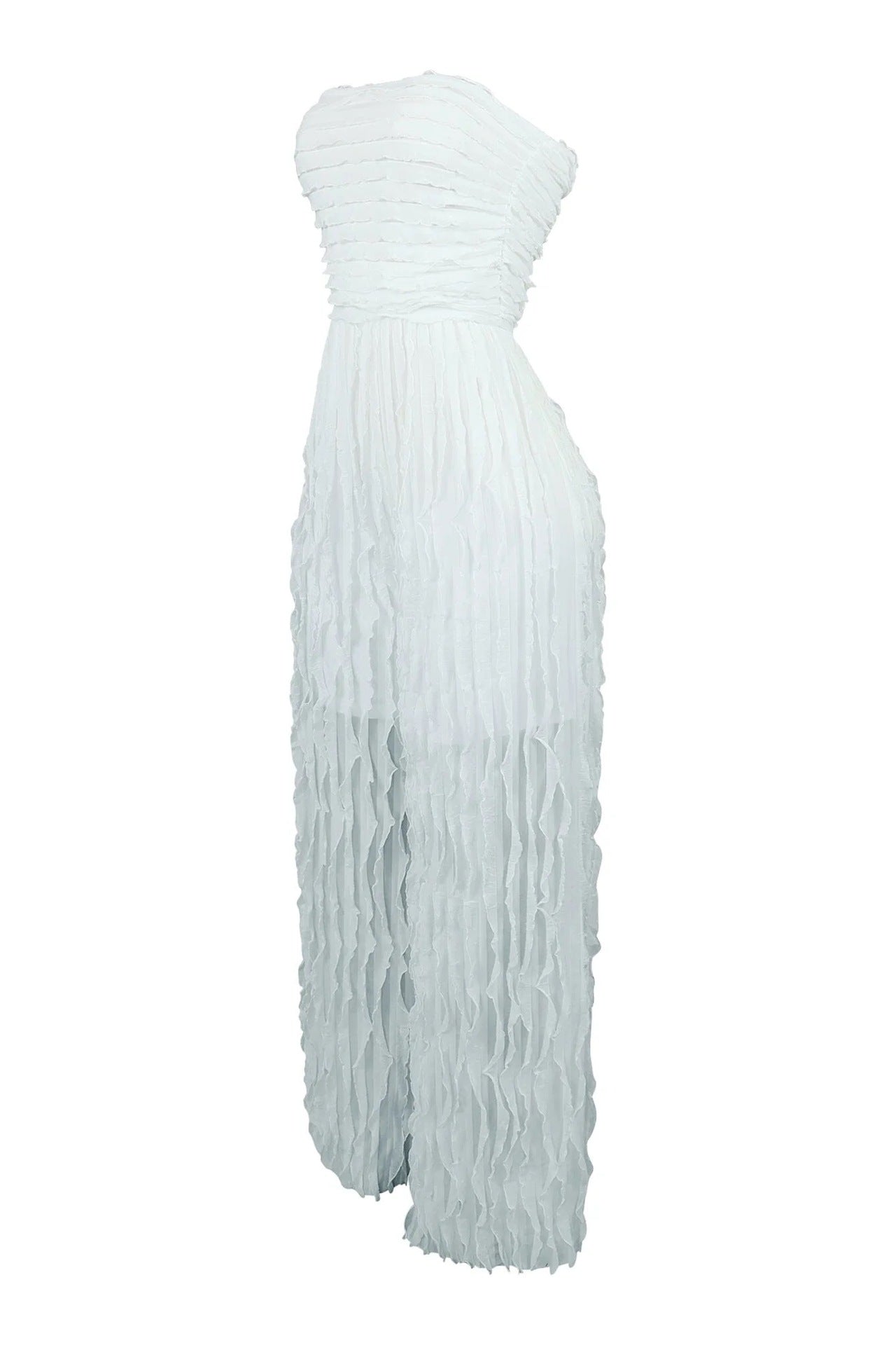 Fashionable Women Sexy Strapless High Waist Wide Leg Jumpsuit 7