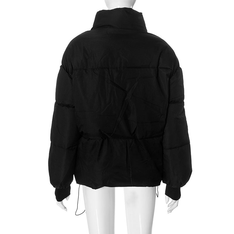 Women long-sleeved high collar zipper warm winter Padding Jacket 16