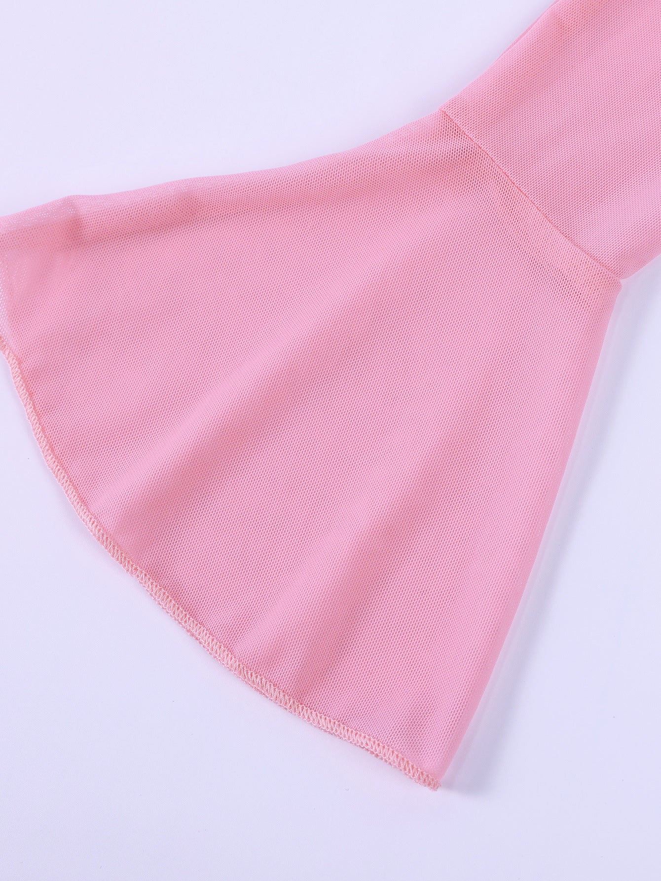 Mesh Bell Sleeve Sexy Low Back Bow Detail Short Dress 12