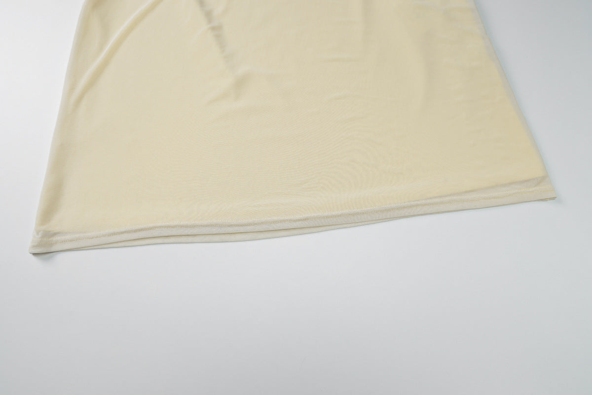 Women Solid Suspender Hollow Cut Out Waist Dress 16