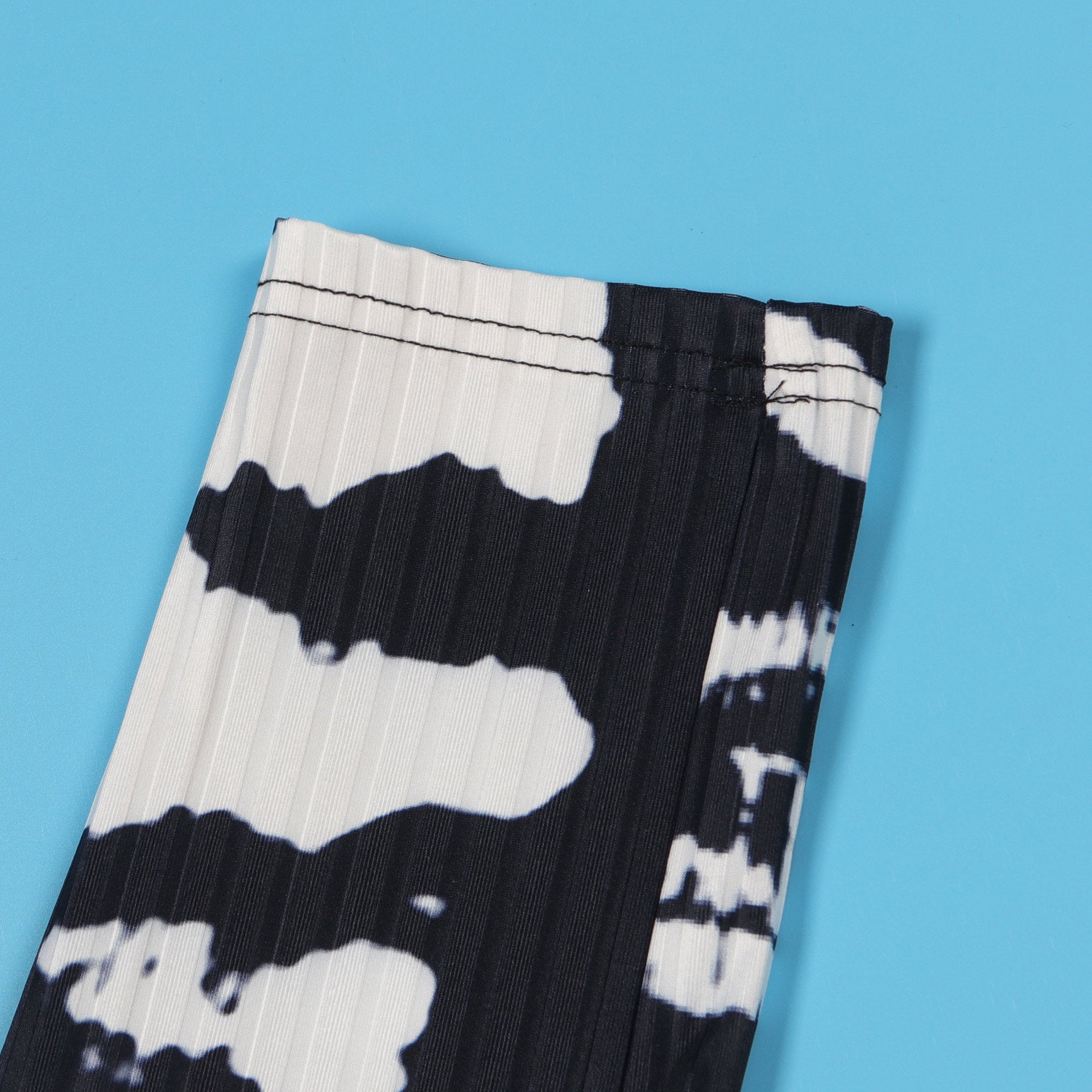 Sexy Printed Slim Fit Stretch Ribbed Two-Piece Pants Set 20