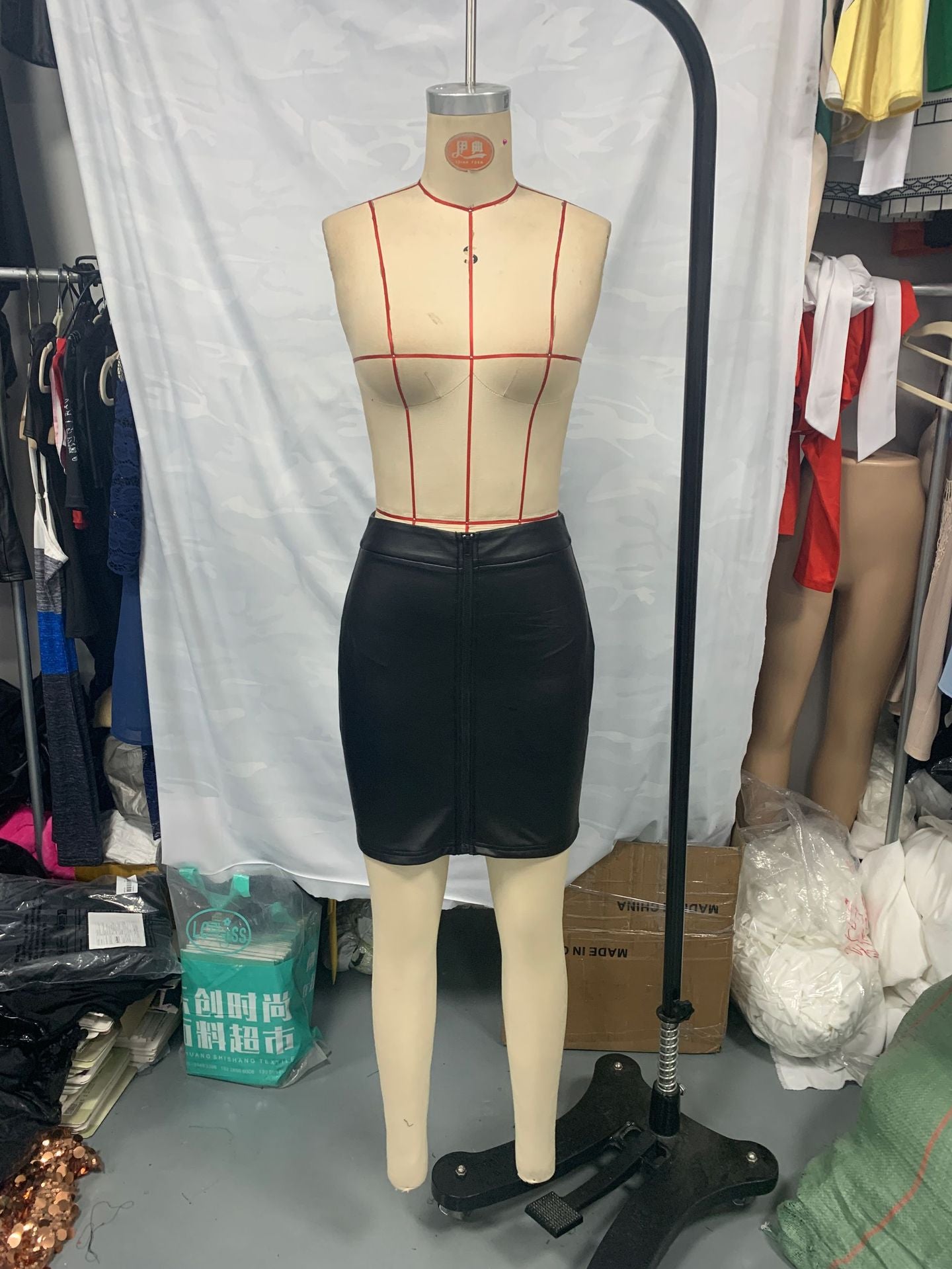 Women’s Sexy PU Leather Mini Skirt 5