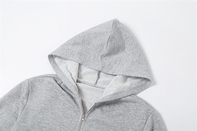 Autumn Women's Long Sleeve Crop Jacket High Waist Slim Fit Pleated Skirt Two Piece Set 19