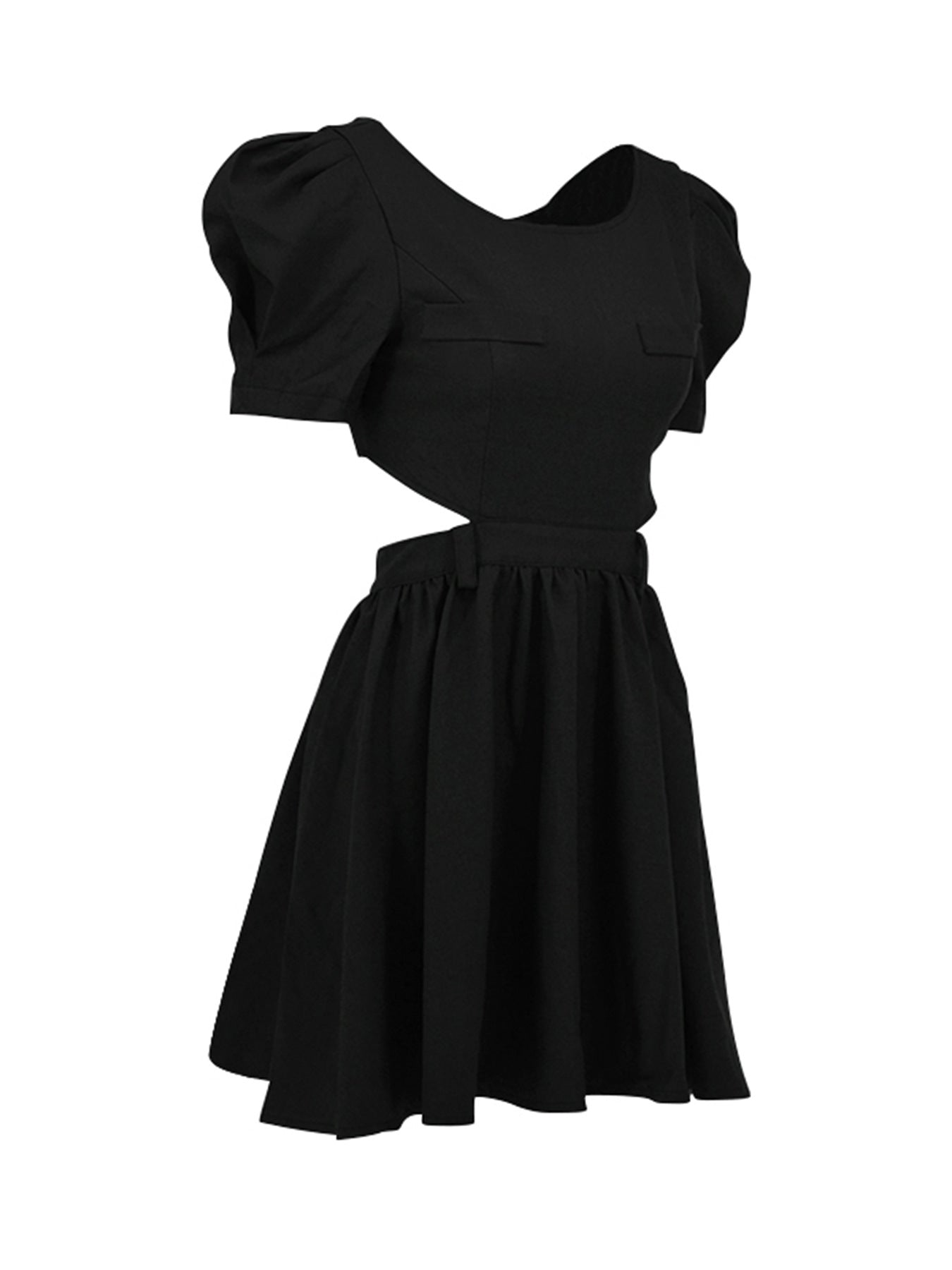 Summer Short Sleeve Hollow Slim Open Waist Slim Fit Dress 20