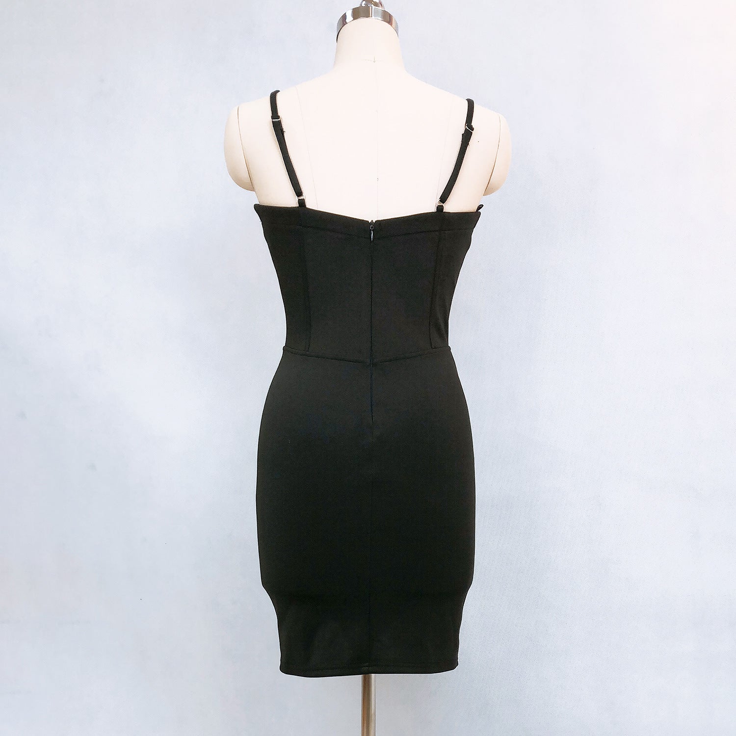 Strapless Beaded Diamond Sexy Bodycon Dress Wedding Formal Party Dress 9