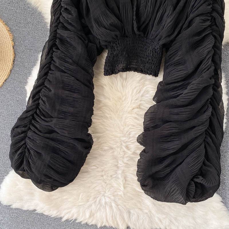 Women Pleated Crop Top 22