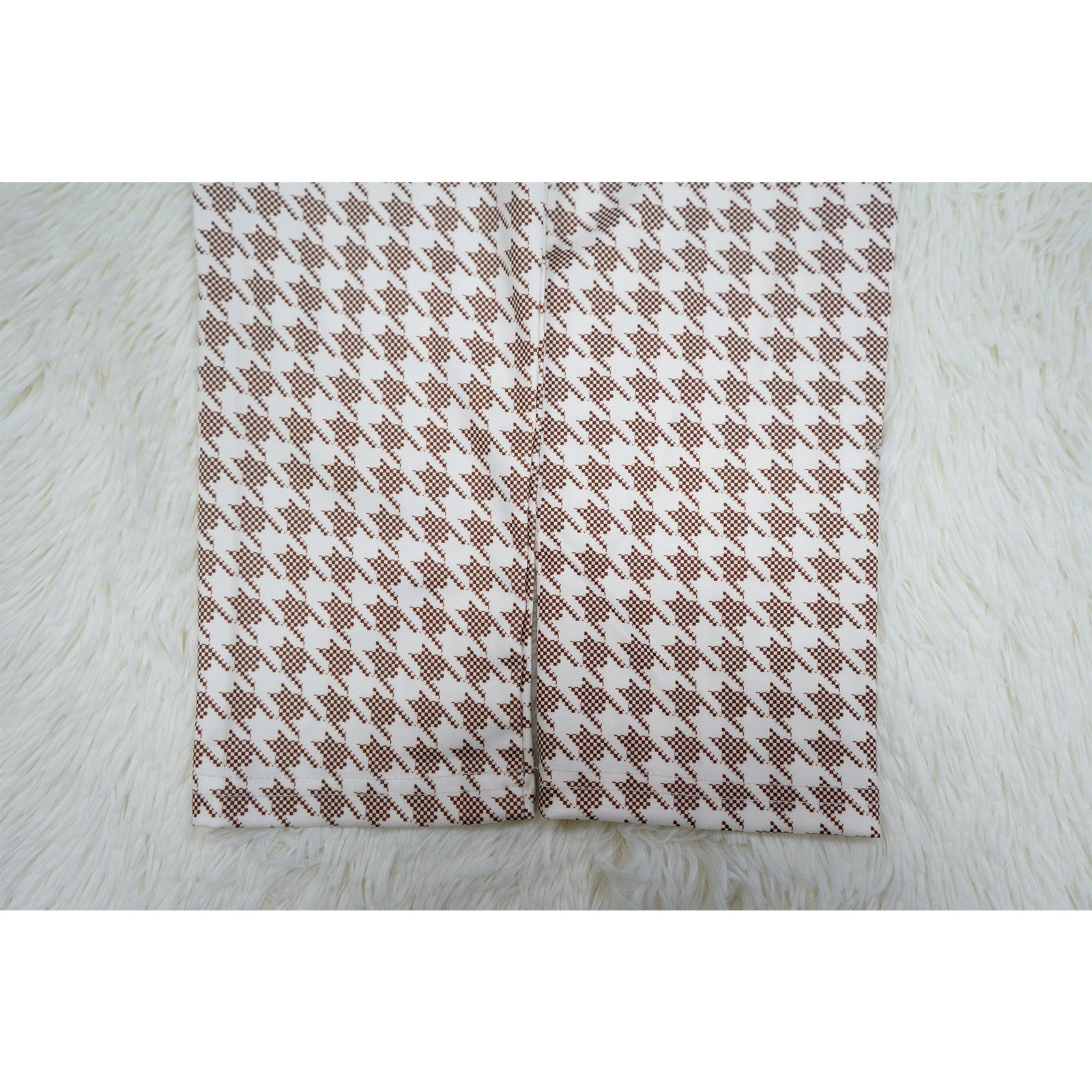 Turndown Colloar Print Two-Piece Suit 18