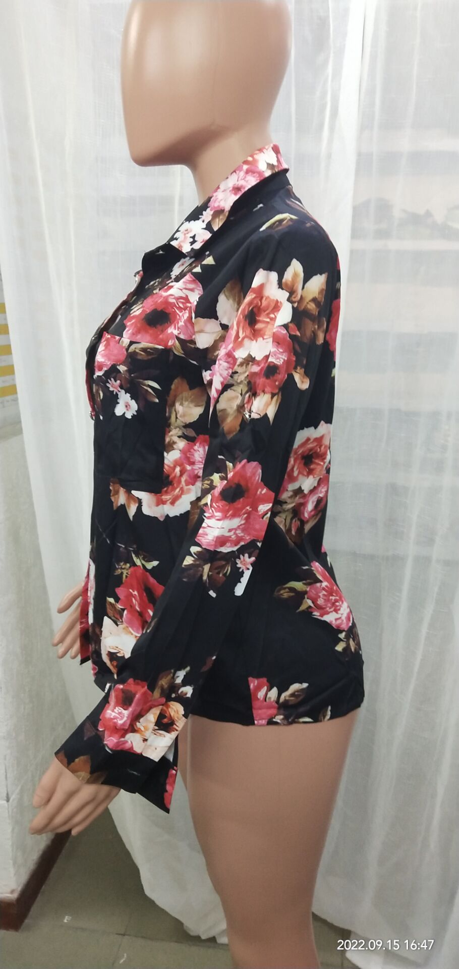 Women's Spring Autumn Tops Long Sleeve Shirts Printed Blouse Women 29