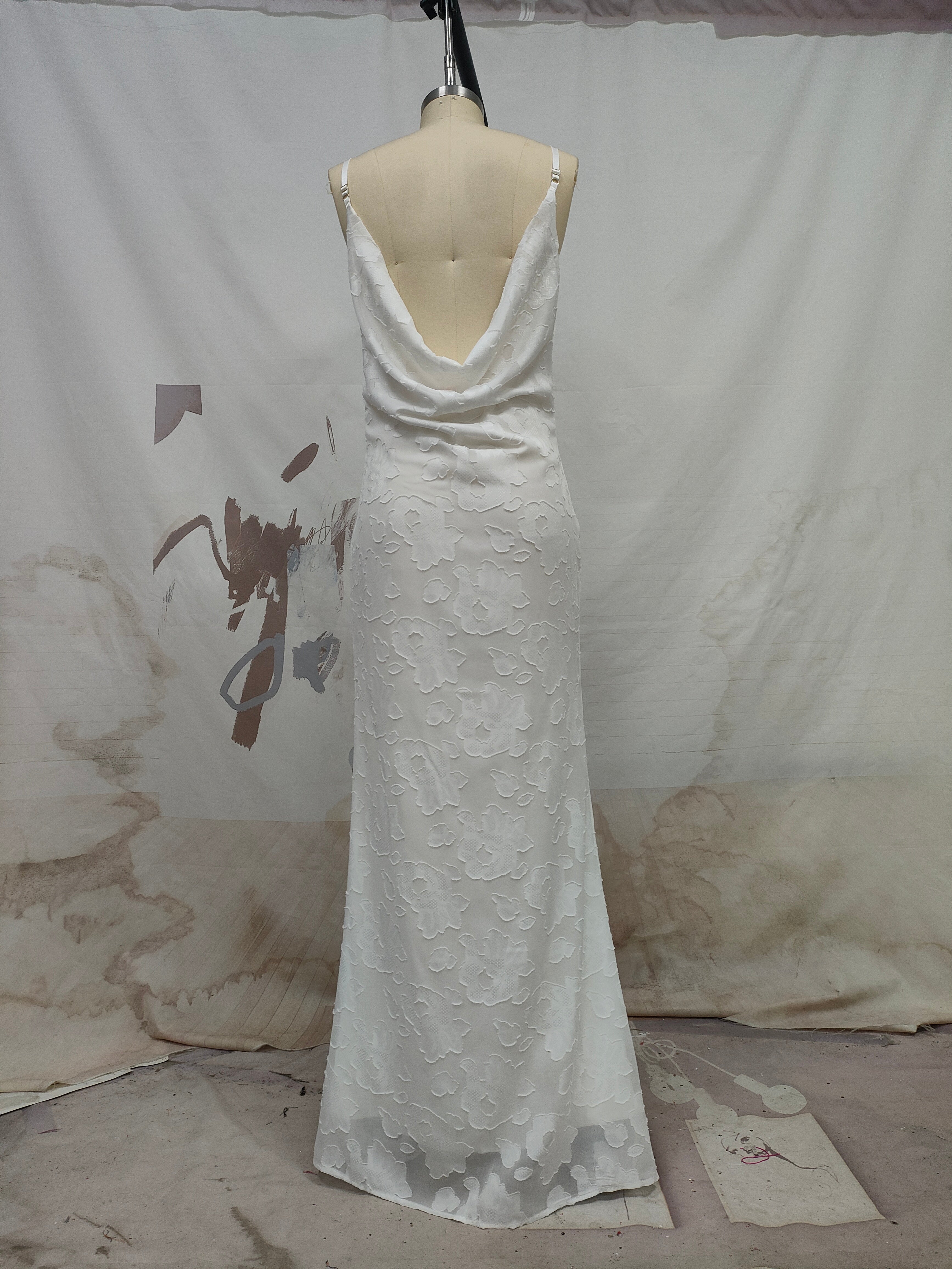 Women's Sexy Sleeveless Camisole Gown Low Back Maxi Dress 8