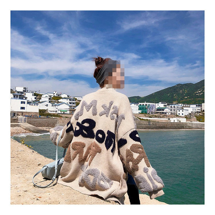 Women Fall/Winter Style Casual Button V-Neck Sweater 12