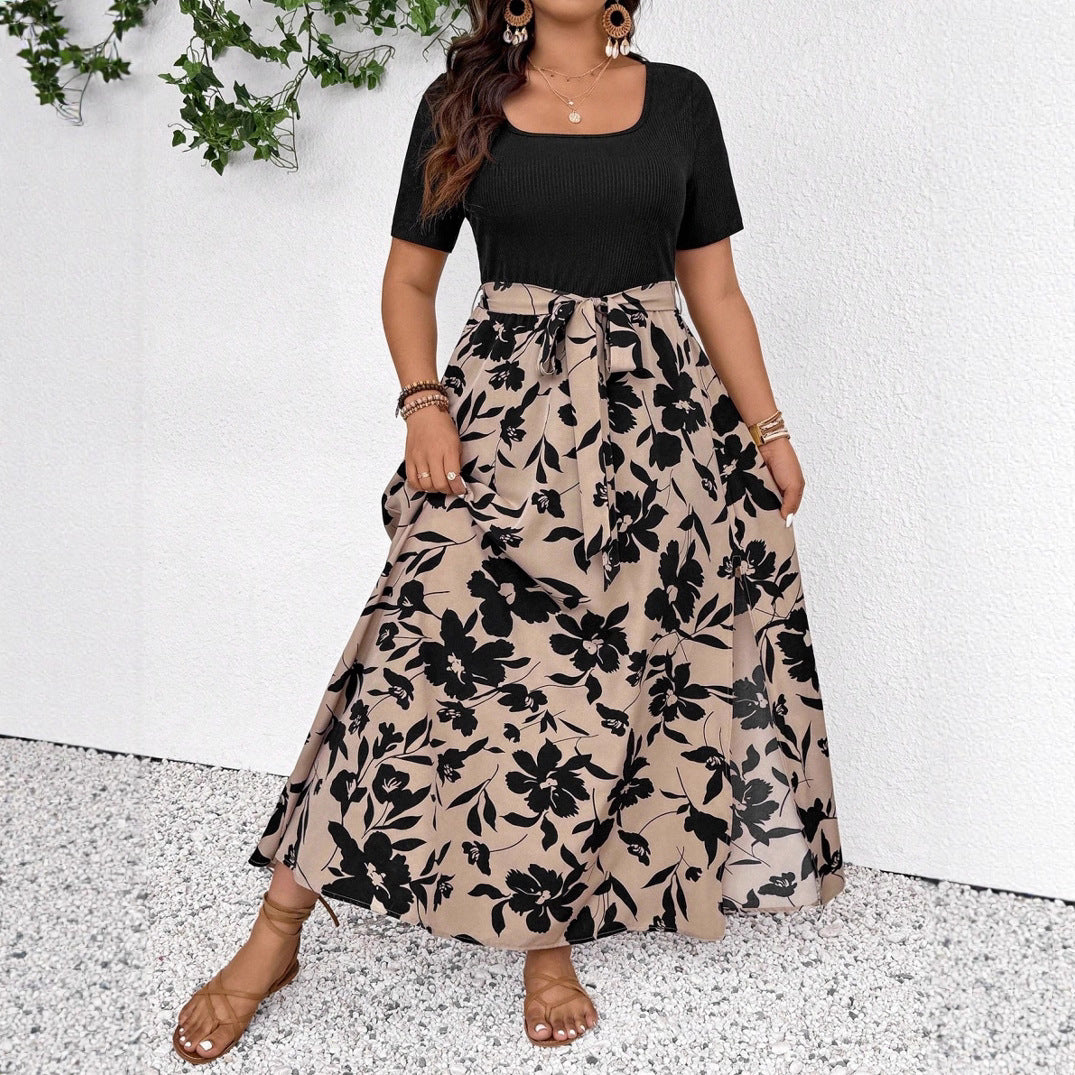 Women's Floral High-Waist Chic Elegant Dress 5