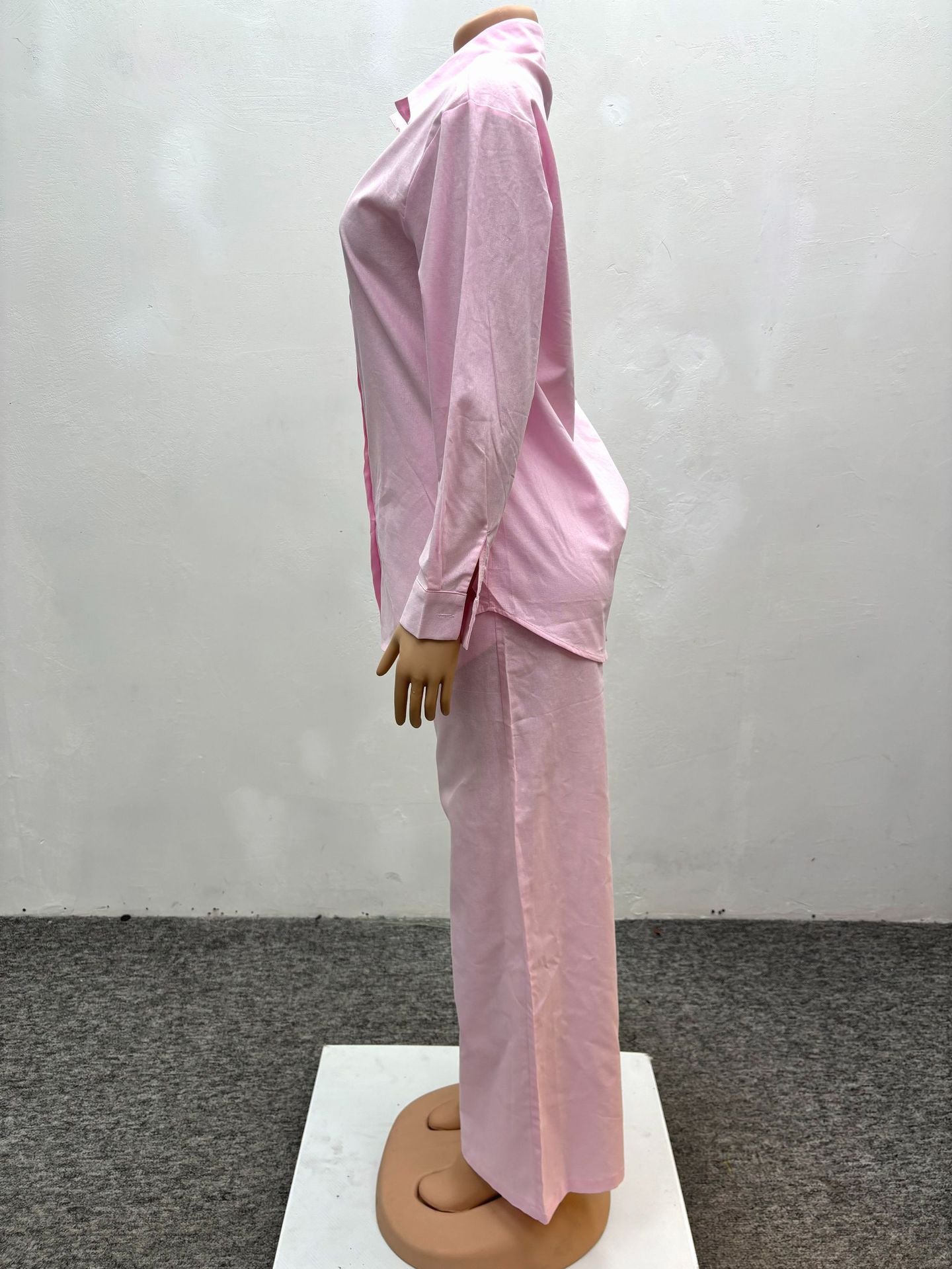 Women African long-sleeved shirt wide-leg pants Casual two-piece set 10