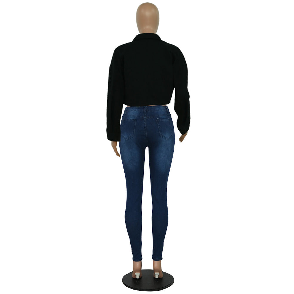 Women Fashion Denim Coat 13