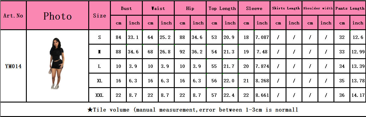 Women Sexy Solid Short Sleeve Top and Shorts Two-piece Set 18