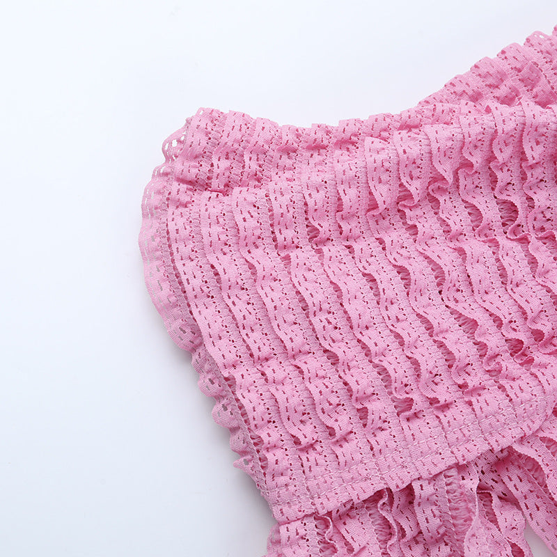 Women Elegant Jacquard Off-Shoulder Wave Pattern Long-Sleeved Dress 12