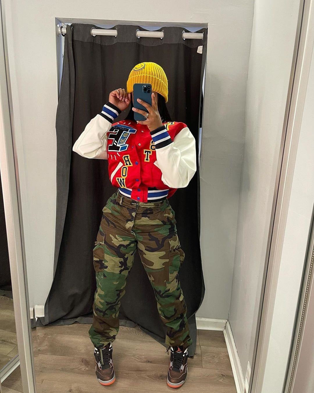 Casua Multi-Color Print Plus Size Pants 5