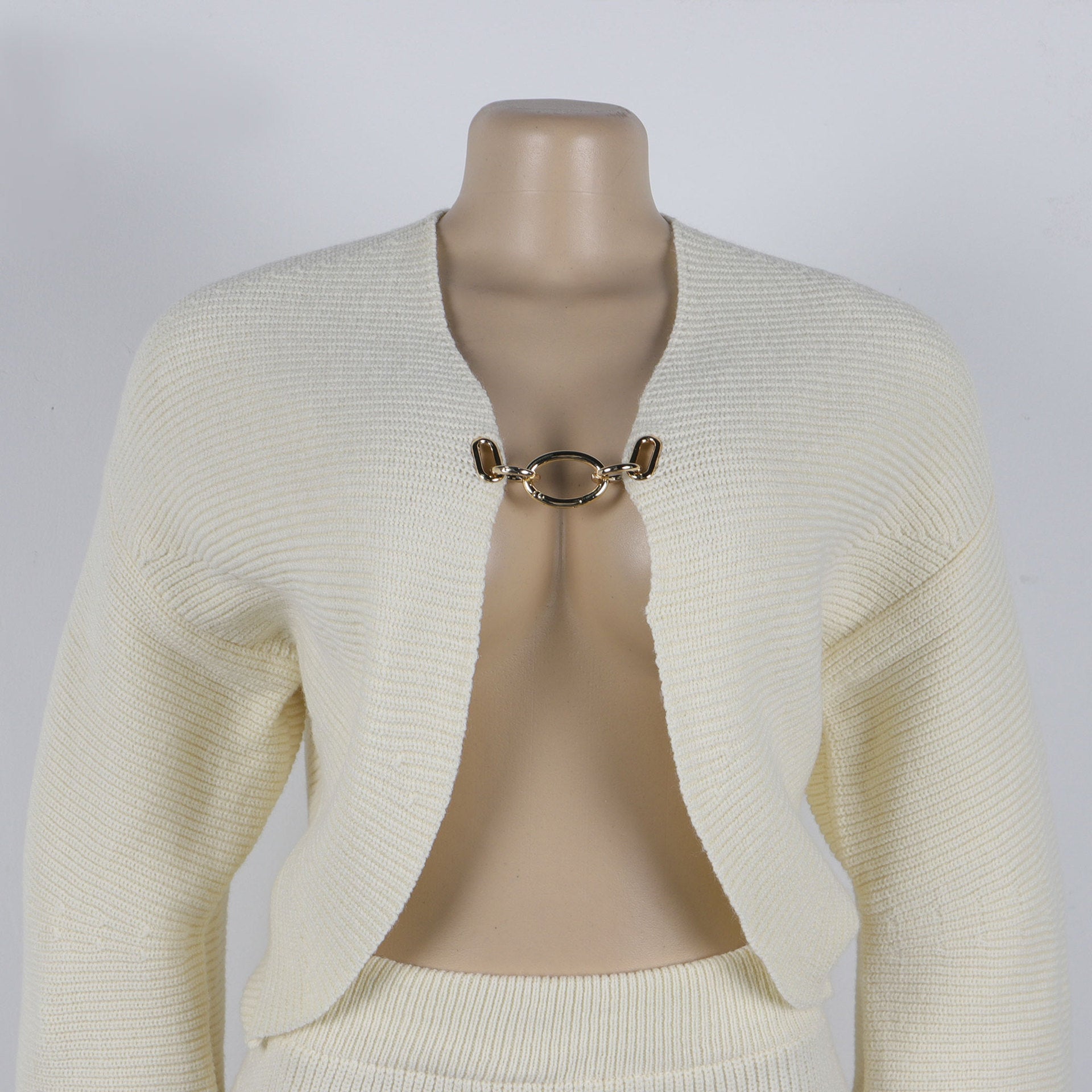 Women cardigan sweater and Bodycon Skirt Two Piece Set 5