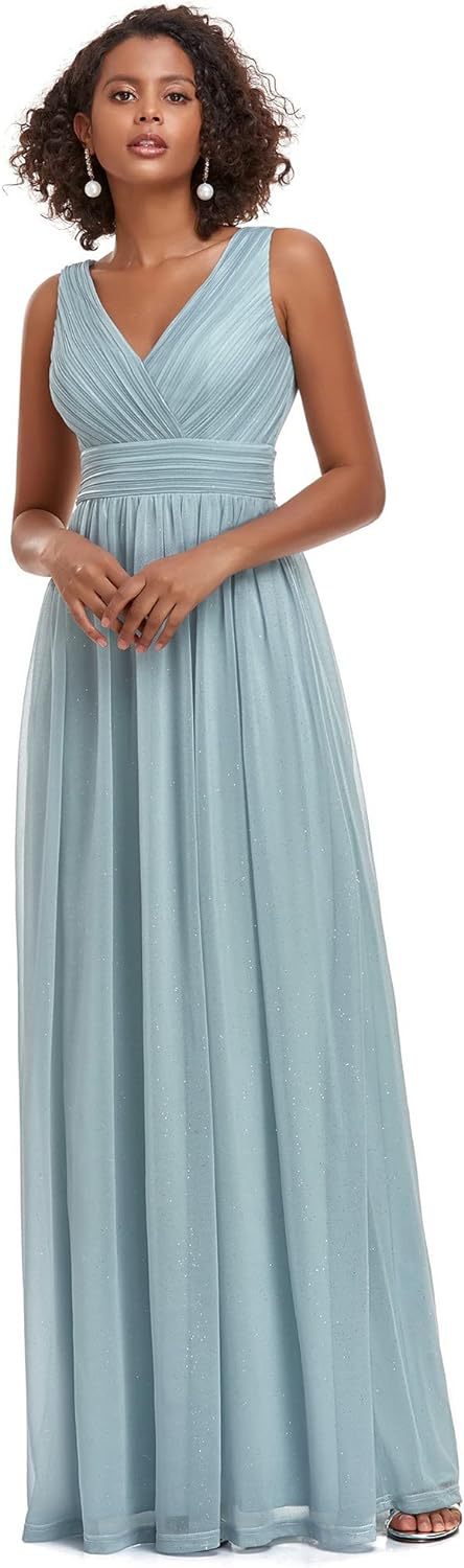 Elegant Sexy V-Neck Low Back Evening Dress Formal Party Gown（Processing time need 3-6 days） 3