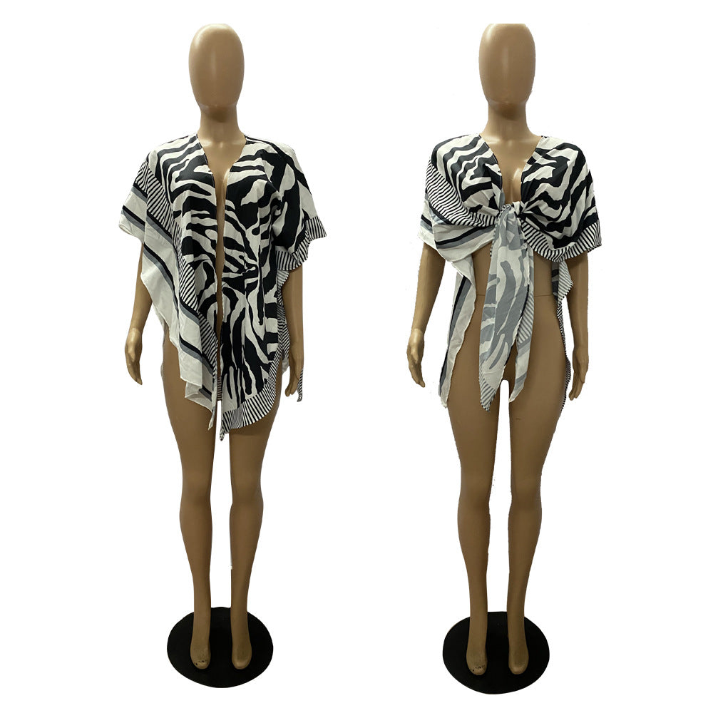 Summer Sunscreen Beach Holidays Bat Cardigan 10