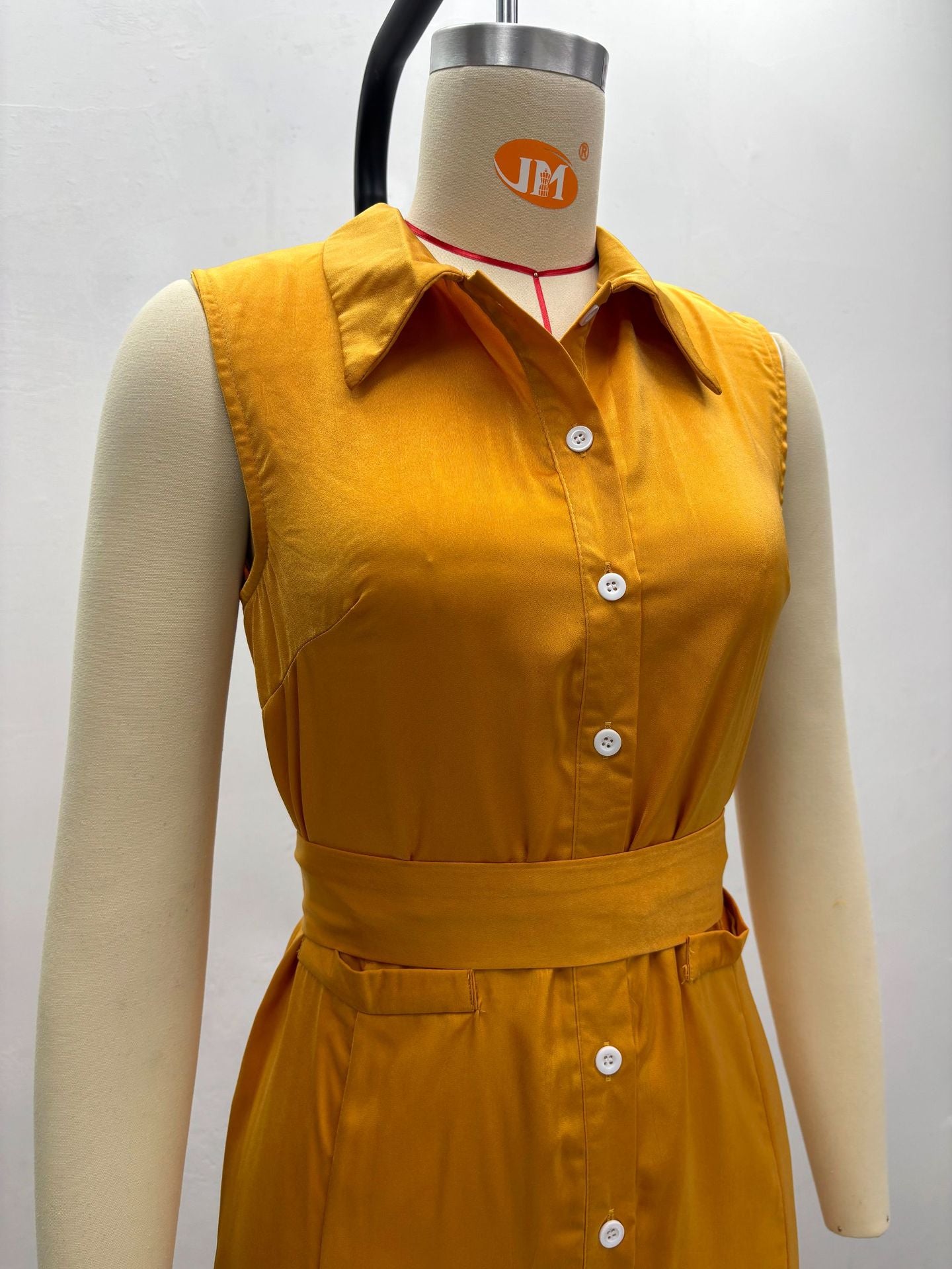 African Women's Loose Elegant Belt Slim Fit Vest Dress Plus Size Trendy Maxi Dress 20