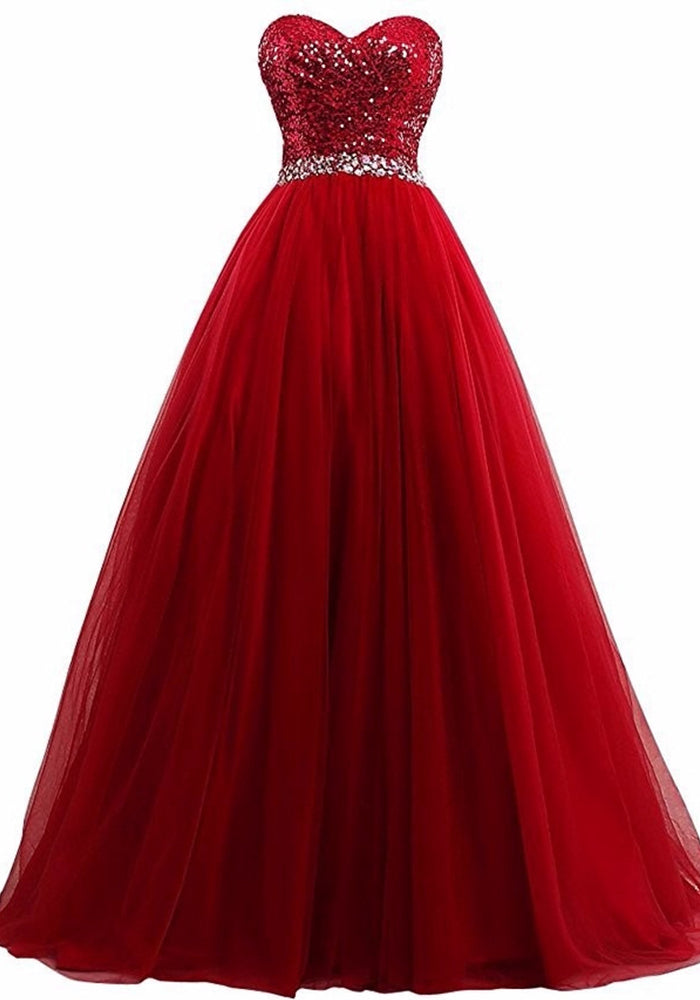 Women Burgundy Strapless Prom Evening Dress（Processing time need 3-6 days）