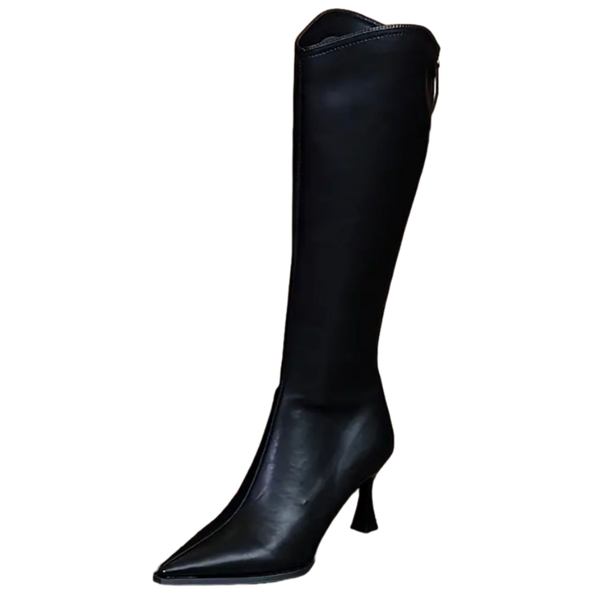 Women's Autumn Plus Size Knee-High High Heel Pointed Toe Boots 6
