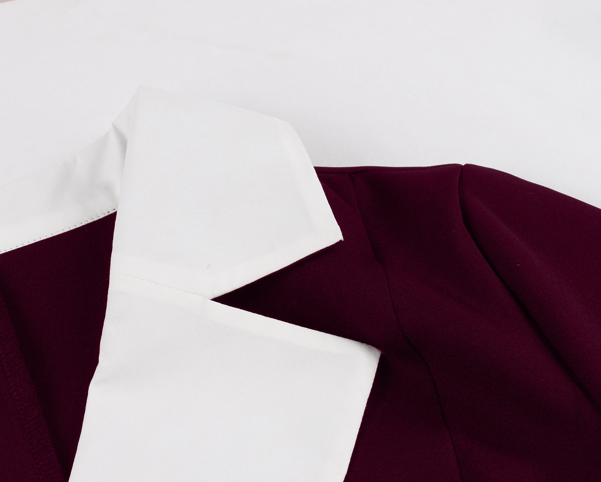 Women's Slim Fit Slim Waist High-End Color-Block Office Chic Maxi Dress for Summer 25