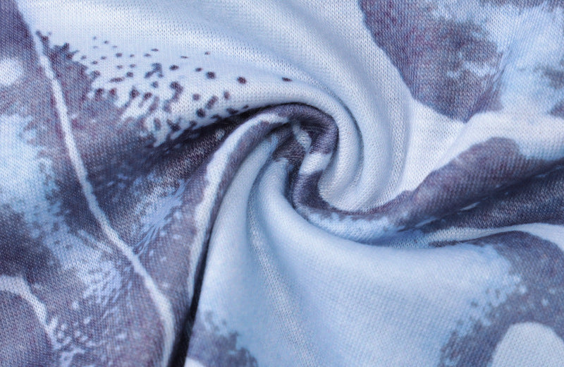 Women Spring Sexy Printed Off Shoulder Tank Top Shorts Two-piece Set 18