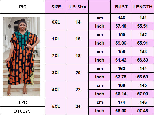 Plus Size Women Sexy Casual Patchwork Contrast Print Slit Dress 8