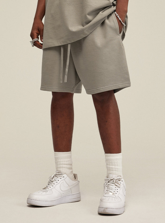 Summer Men's Solid Color Trendy Loose Casual Knee-Length Sports Shorts 14