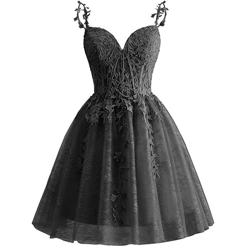 Women suspender sexy Formal Party evening dress（Processing time need 3-6 days） 3