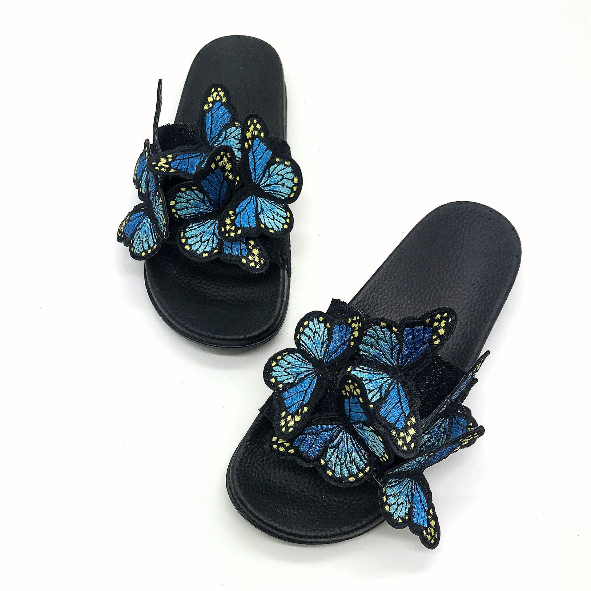 Women bowknot embroidered flip flops and flat shoes 16