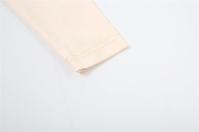 Women Sexy Long Sleeve Backless Solid Bodycon Dress 15