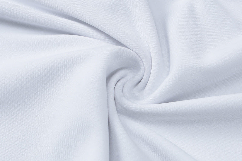 Women Sexy Hook-Button Hollow Solid Wrap Dress 13