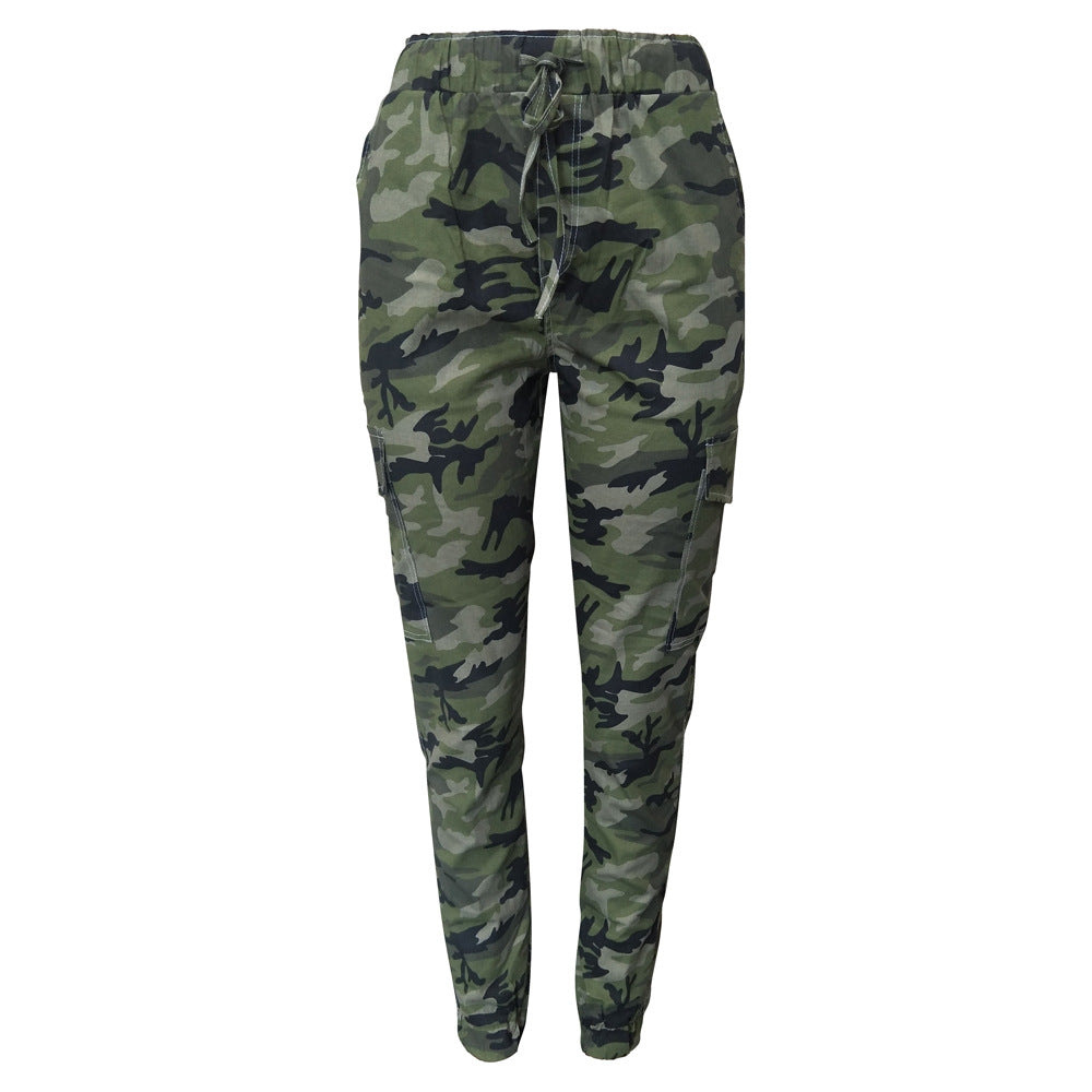 Women's Camouflage Trousers Casual Loose Cargo Pants 11
