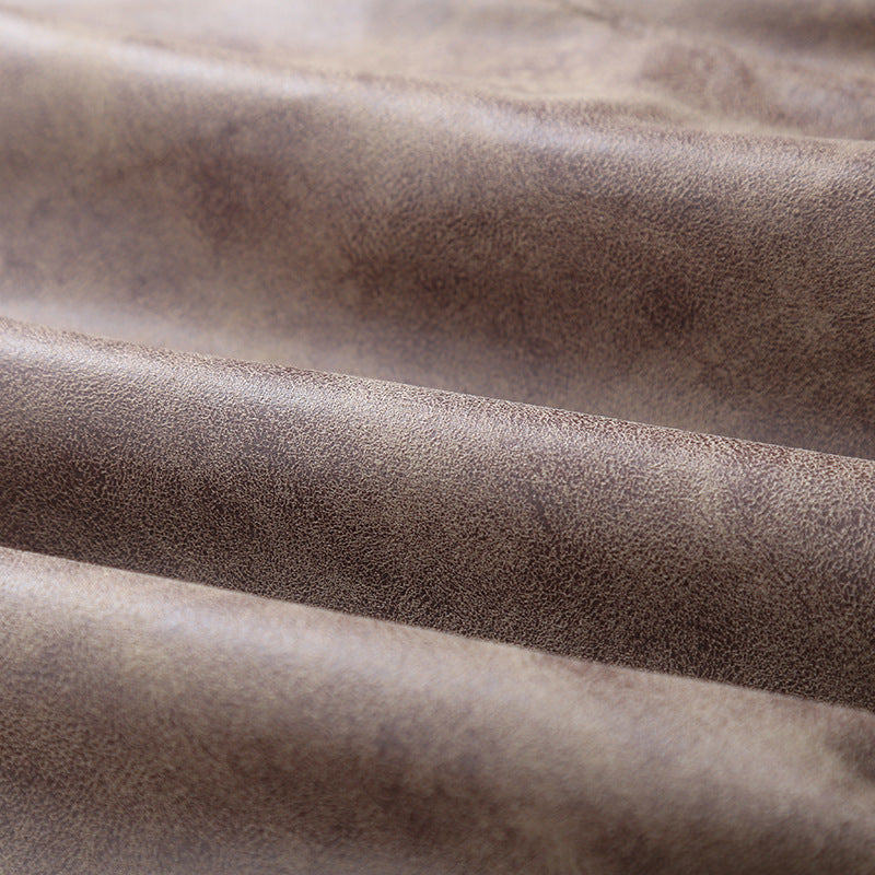 Women American Retro Loose PU-Leather Flight Jacket 32