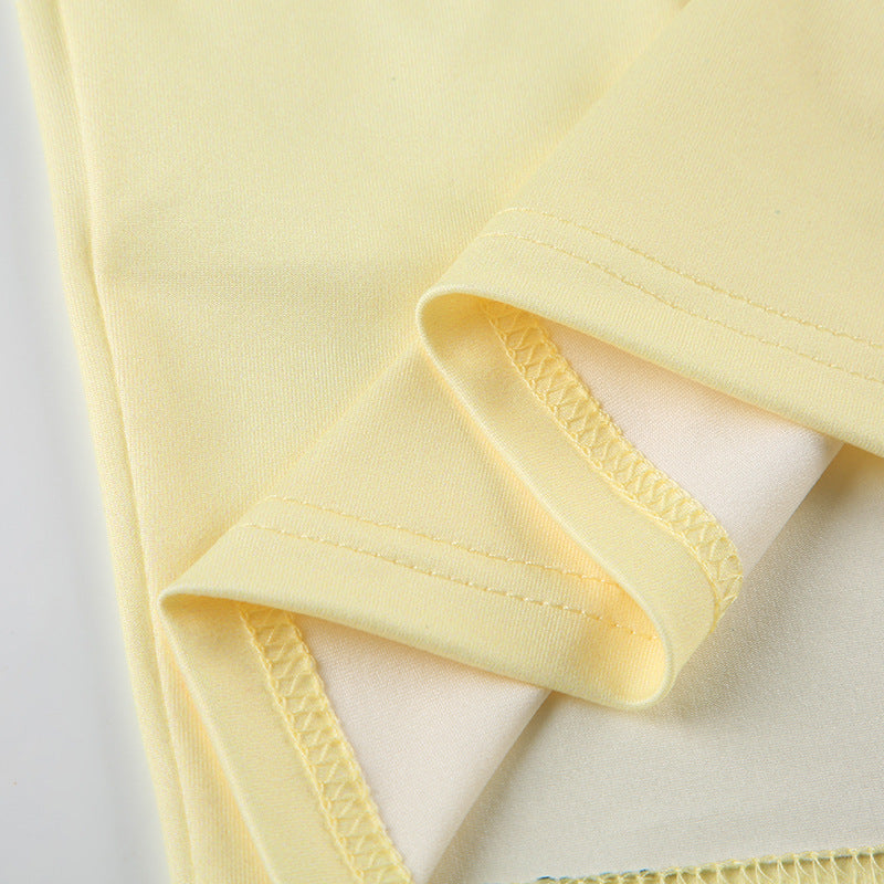 Women Sexy Holidays Butterfly Print Contrast Strapless Bodycon Dress 11