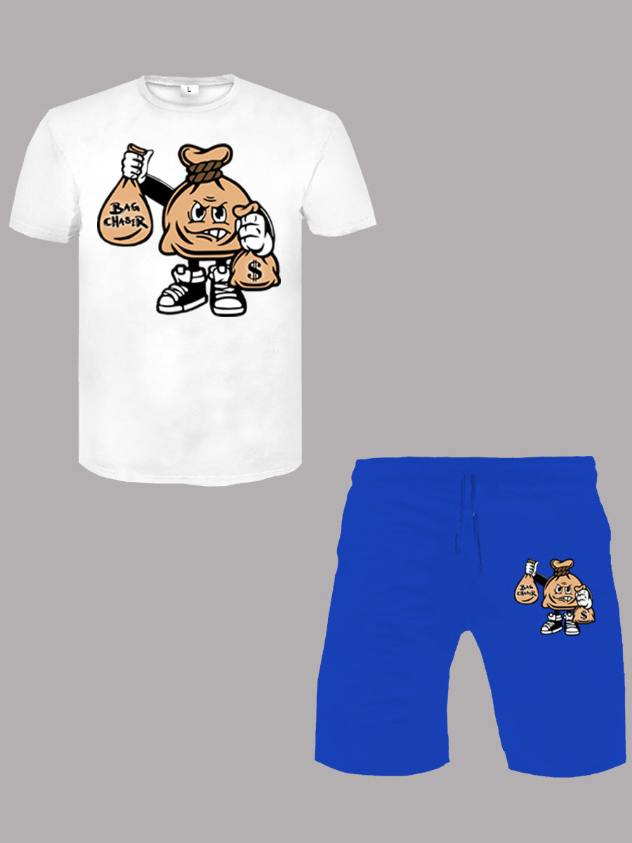 Men's Summer Print T-Shirt Set 10