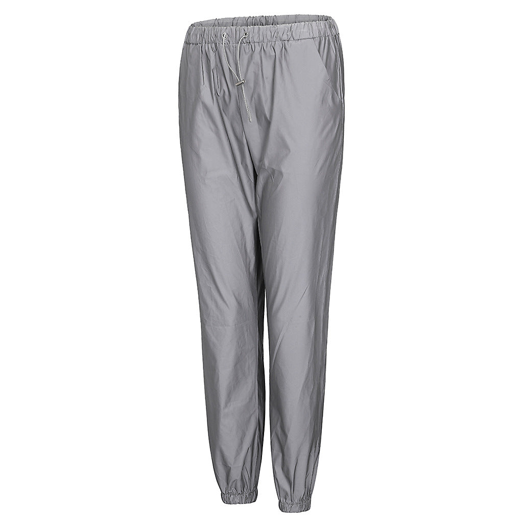 Women's Fashion Reflective Casual Two Piece Pants Set 16