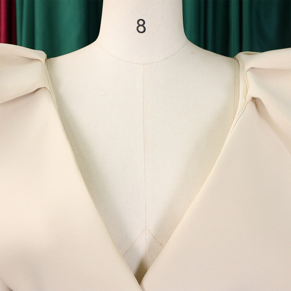 Women's Deep V Neck Sexy Swing Formal Party Dress 21