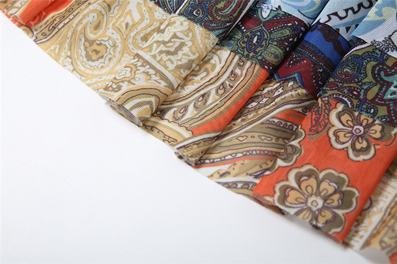 Summer Fashion Women's Sexy High Waist Boho Print Mini Skirt 13