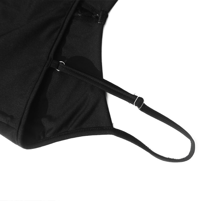 Women Sexy Strapless Lace Patchwork Hollow Irregular Mini Dress 19