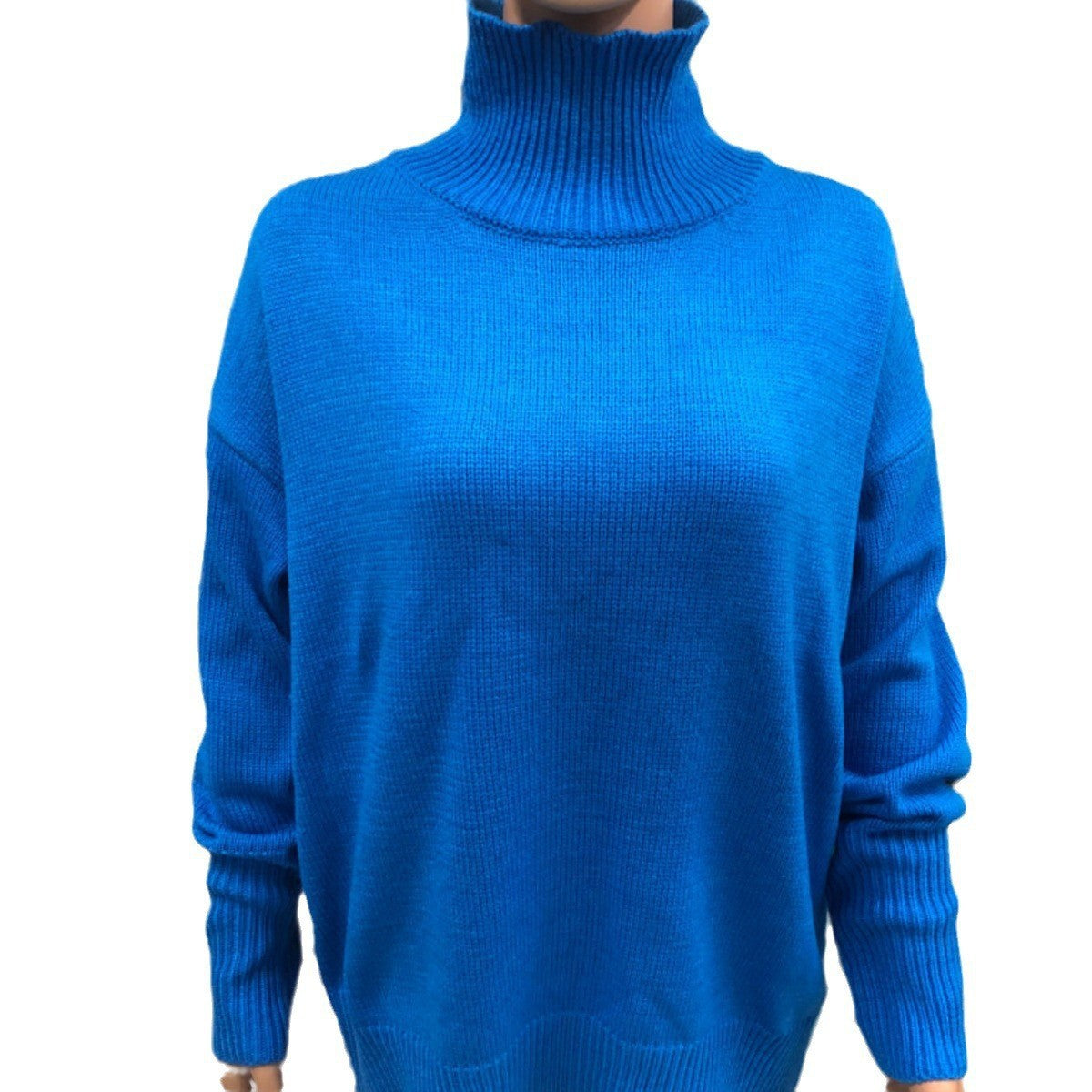 Women loose turtleneck sweater 13