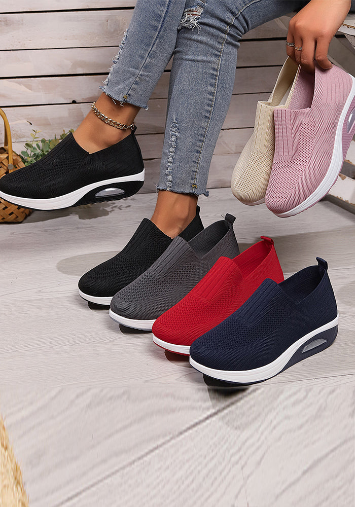 Comfortable Woven Non-Slip Soft Sole Women's Shoes Mesh Sports Shoes