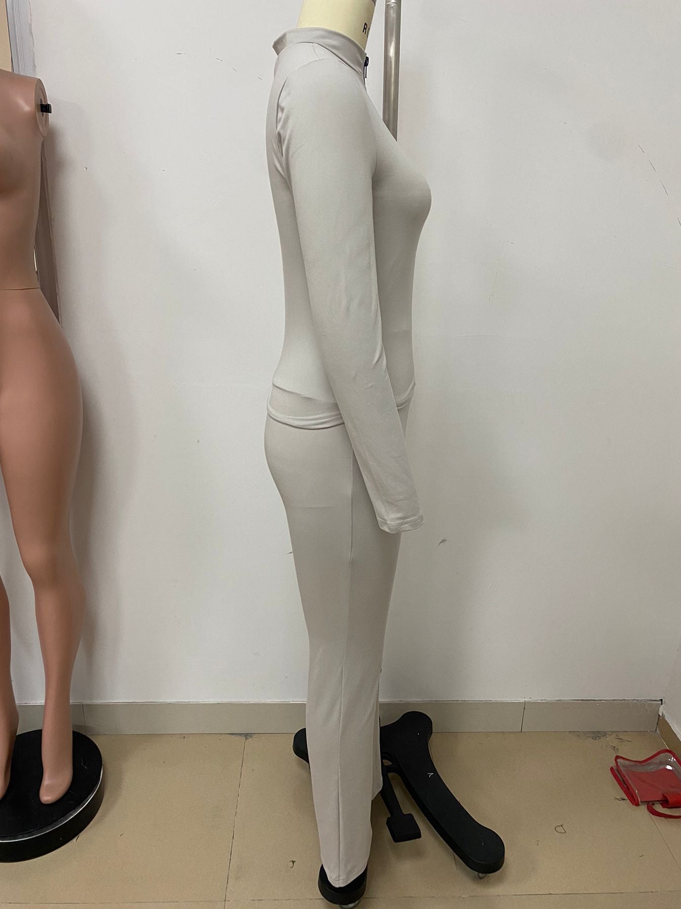 Women Casual Top and Bell Bottom Long Pants Two Piece Set 24